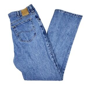 VTG Lee Jeans Mens 40x34 (38x33) Blue Regular Fit Straight Leg 100% Cotton 90s